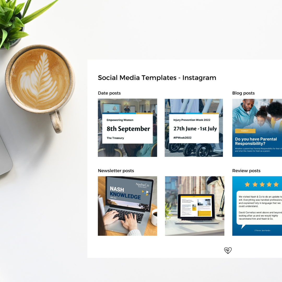 Social media template