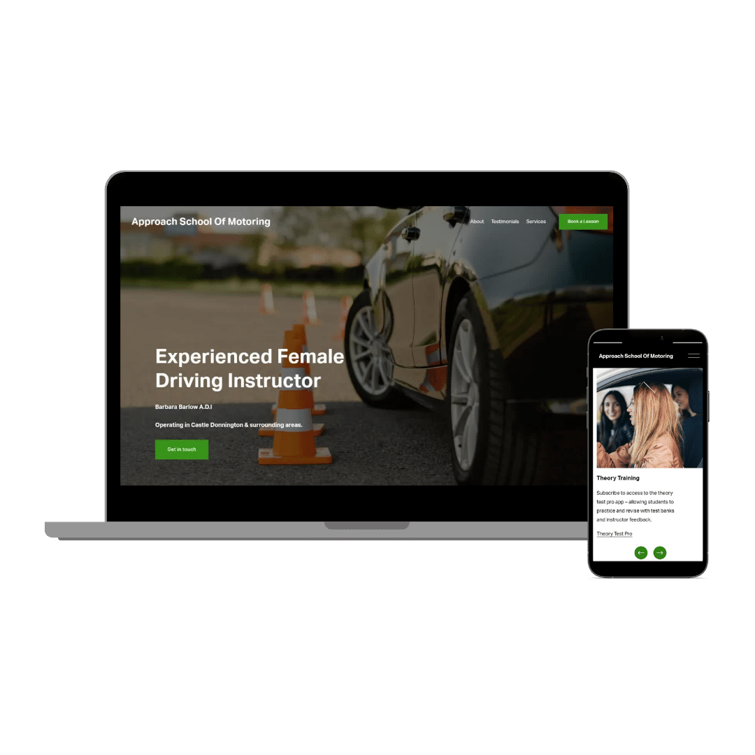 Driving instructor website
