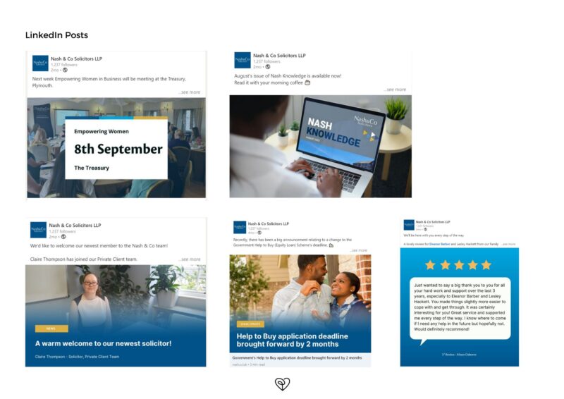 Social media template