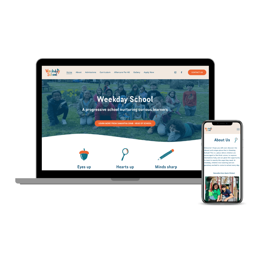 Weekday School Squarespace Website