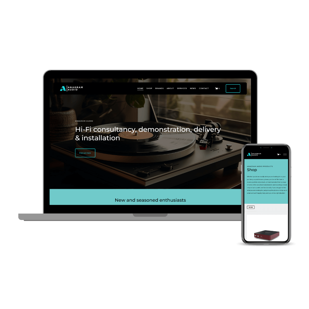 Anagram Audio Squarespace-Website