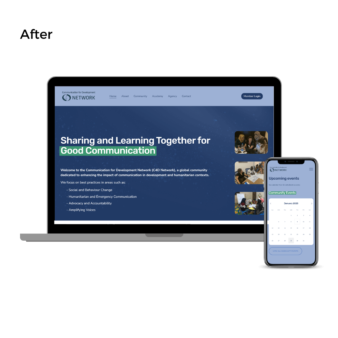 C4D Squarespace Website after