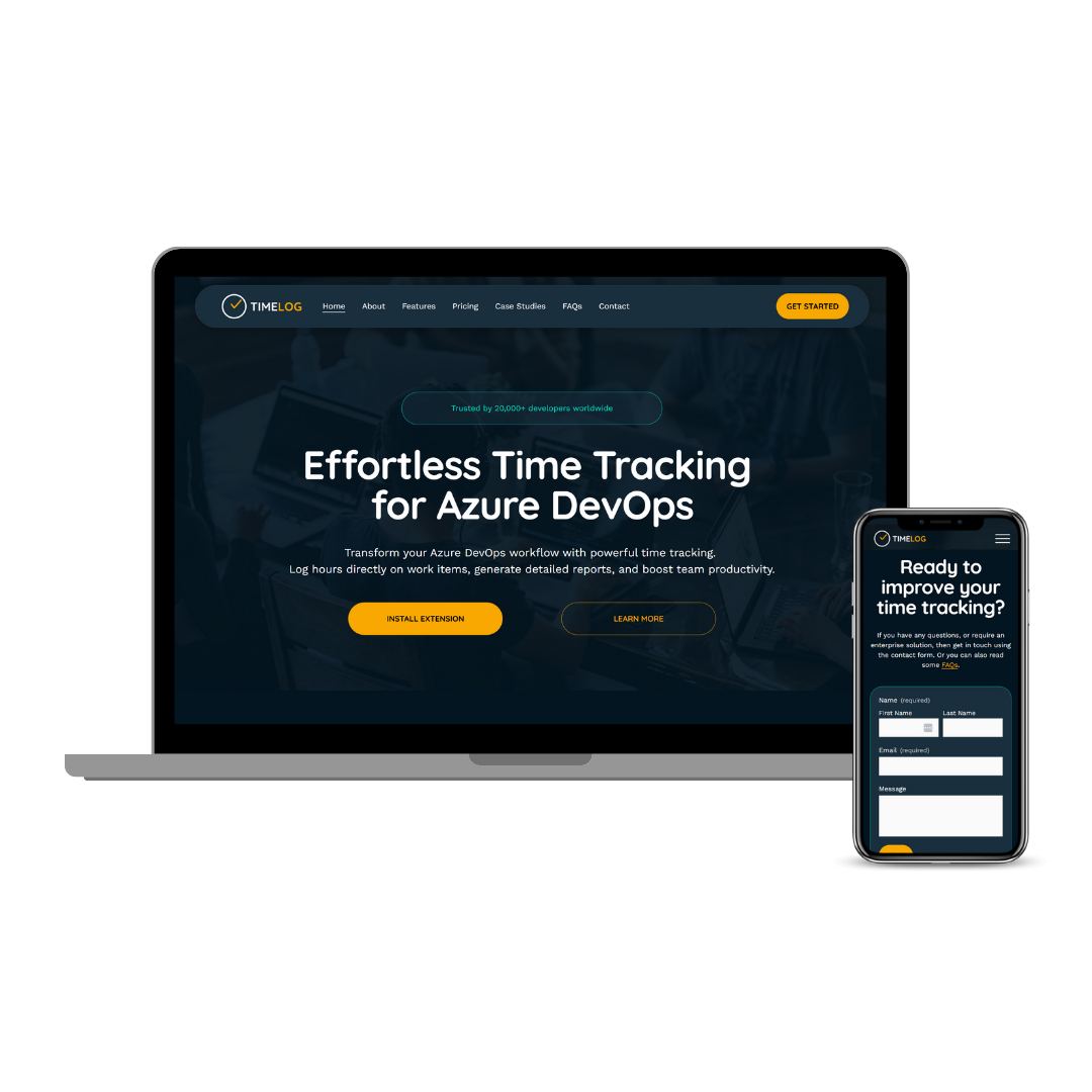 TimeLog Squarespace Website