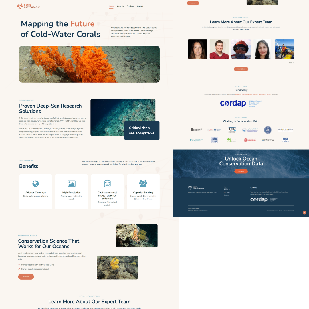 Coral Cartography WordPress Website Design